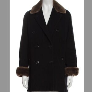 Max Mara Virgin Wool Peacoat (MED- 8)